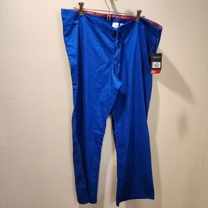 DICKIES women's royal blue scrubs pants size M short NWT
